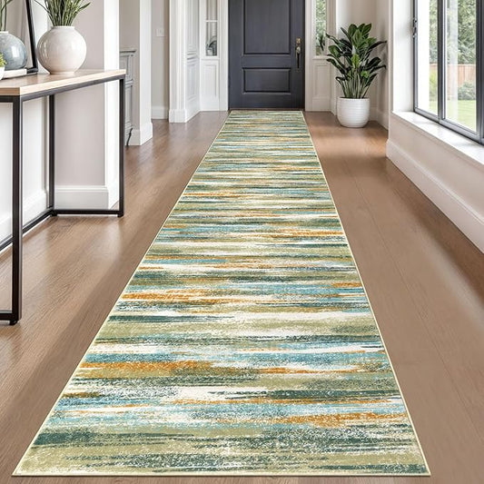 Modern Abstract Runner Rug 2.6x18 by lansny