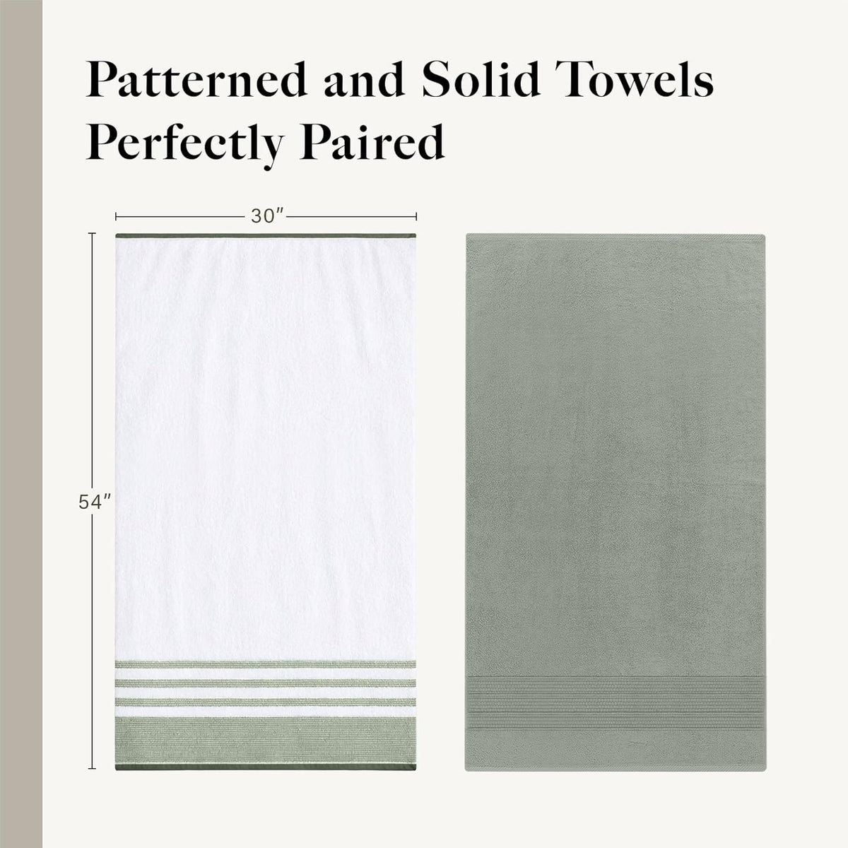 modern threads 6 piece bath towel set – shown in use