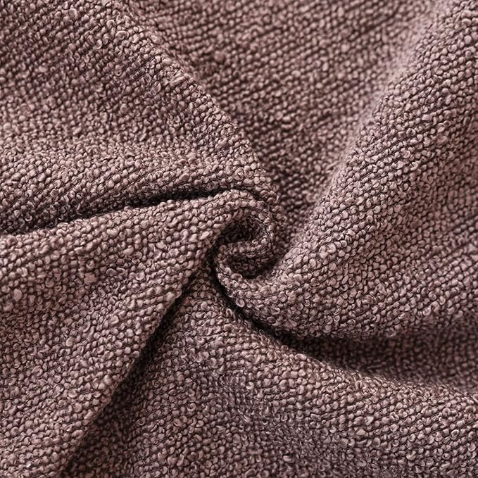 Foindtower Pack of 2 Textured Boucle Throw Pillow Covers Accent Solid - Image 3