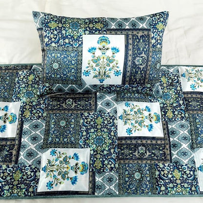 The HomeCentric King/Queen/Twin Blue Designer CA King 86"x18" Bed Runner - Image 6