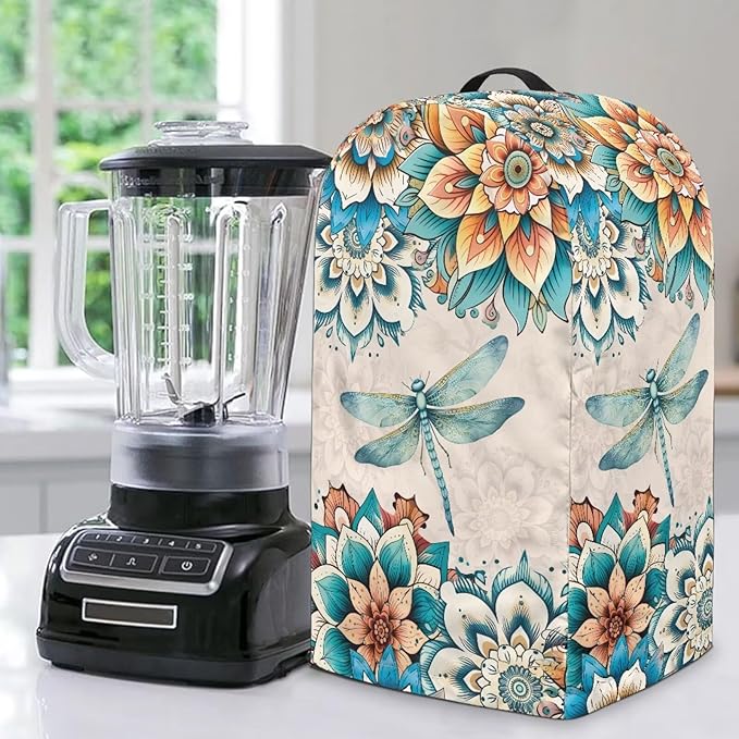 Dragonfly Floral Blender Dust Cover, Stand Mixer, Coffee Maker, Food Processor by Unknown