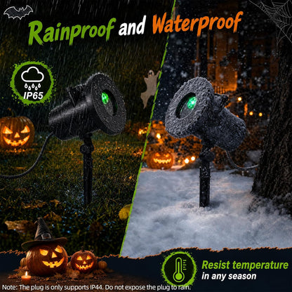Halloween Projector Lights Outdoor, 10 Slides w/Remote & Timer
