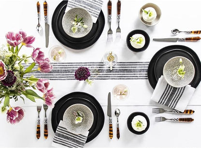 Solino Home Stripe Linen Table Runner 36 Inches - Image 3
