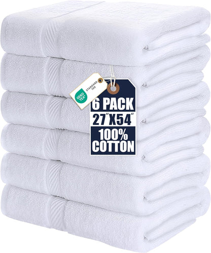 utopia towels 6 pack bath towel set (27 shown in use