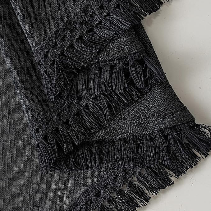 Beda Home Tassel Linen Textured Swag Valances - Image 3