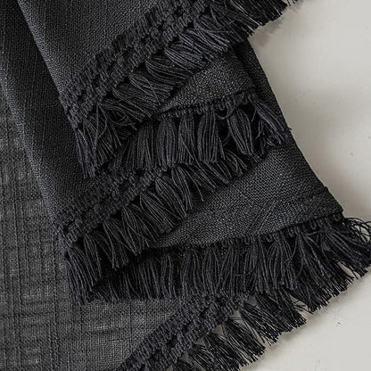 Beda Home Tassel Linen Textured Swag Valances - Image 3
