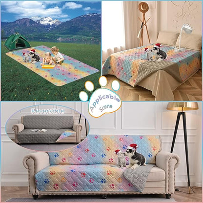 100% Waterproof Dog Bed Cover 52x82 inch Reversible Changing Pad Reusable - Image 6