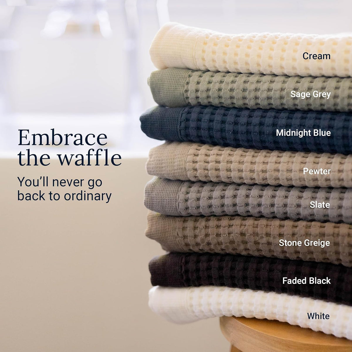gilden tree waffle towels for bathroom luxury 100%, package contents