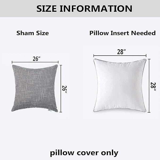 Kevin Textile Decorative Linen Throw Pillow Covers Cushion Case New 2 Tone Star - Image 6