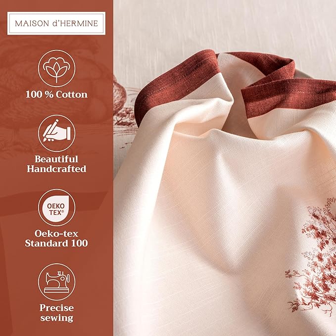 Maison d' Hermine Cloth Napkins Set of 4 100% Cotton - Image 2