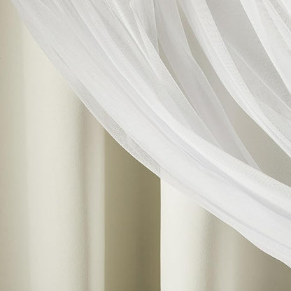 TOWN & COUNTRY LUXE Talia Double Layer Indoor Curtains, Sheer and Room - Image 5