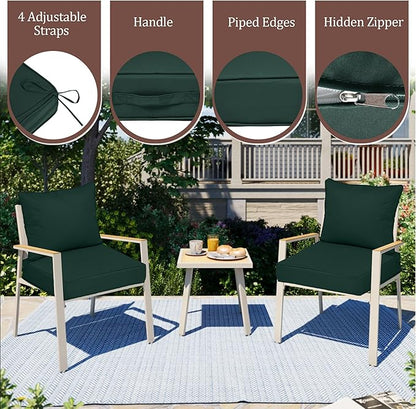 Outdoor Deep Seat Cushions for Patio Furniture Set of 2, Waterproof Outdoor - Image 5