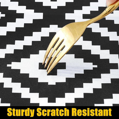 Smiry Rectangle Picnic Table Cloth, Waterproof Elastic Fitted Outdoor - Image 6