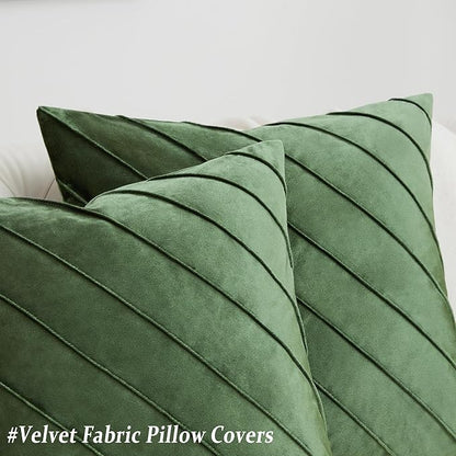 GIGIZAZA Decorative Velvet Pillow Covers 20x20, Living Room Square Cushion - Image 3