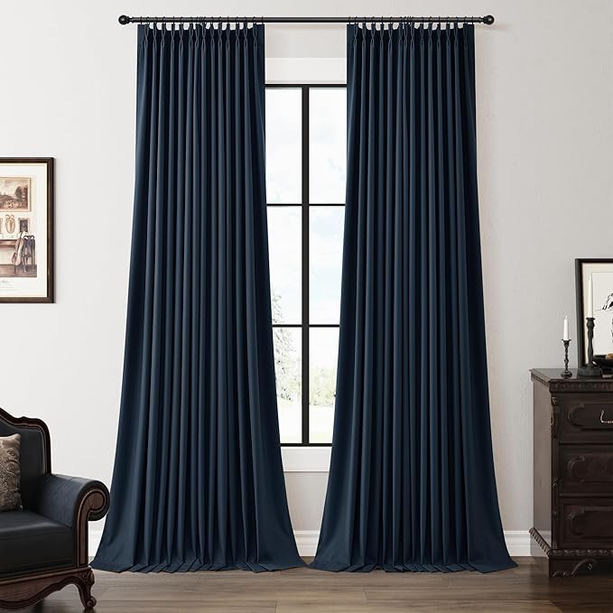 Joywell Pinch Pleated 100% Blackout Curtains 102 Inches Long by Joywell