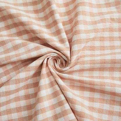 KKJIAF Ruffle Gingham Pillow Covers 26 x 26 Inches, Cotton Plaid Throw Pillow - Image 7