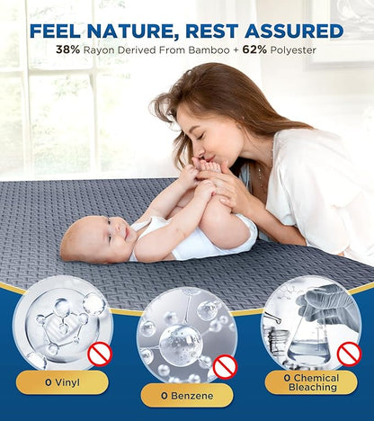 Premium 100% Waterproof Cal King Mattress Protector, Breathable Cooling 3D Air - Image 3