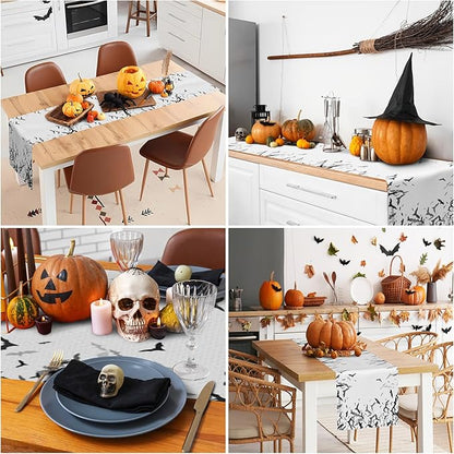 Happy Halloween Table Runner Black Bats Seasonal Holidays Indoor Outdoor - Image 5