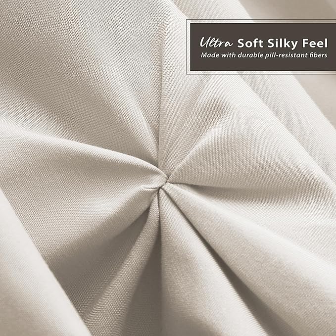 Nestl Linen Bed Skirt Cal King Size, Pinch Pleat Cal King Bed Skirt, Hotel - Image 5