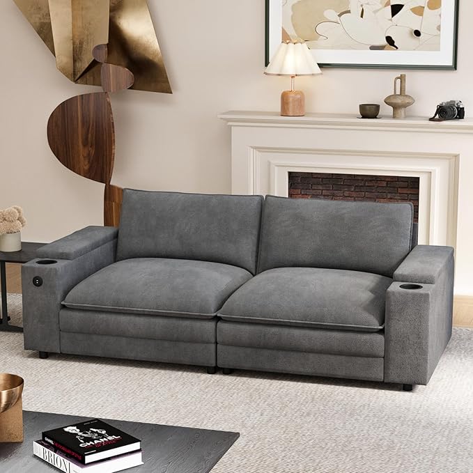 81.5" Loveseat Cloud Sofa Couch by Unknown