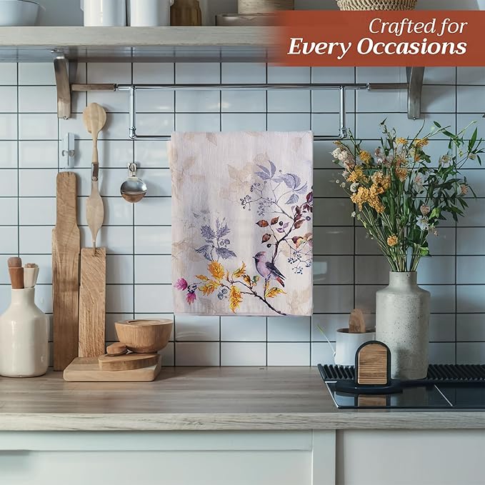 Maison d' Hermine Kitchen Towels Set of 3 100% Cotton 20" x 27.5" Reusable - Image 5
