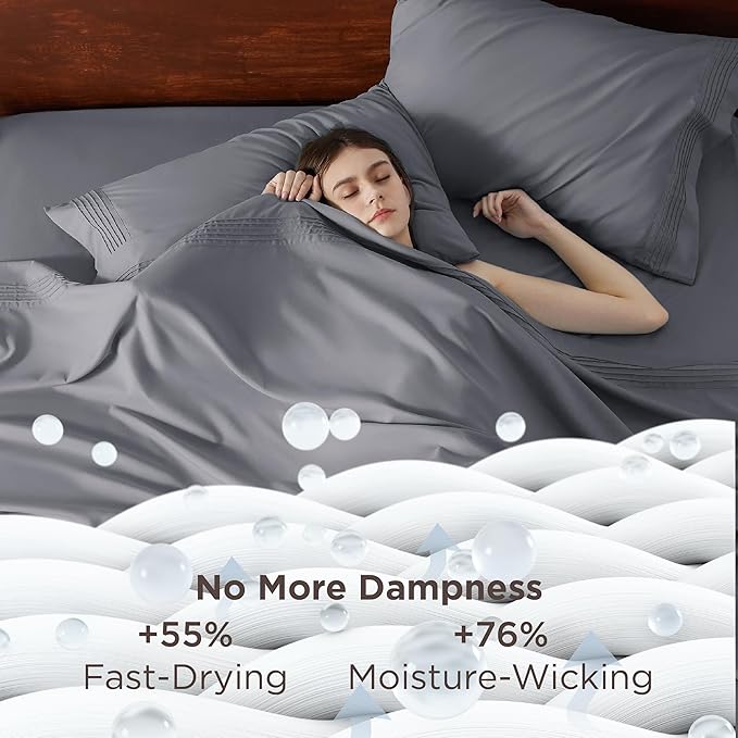 Bedsure Deep Pocket Queen Sheets Set - Image 3