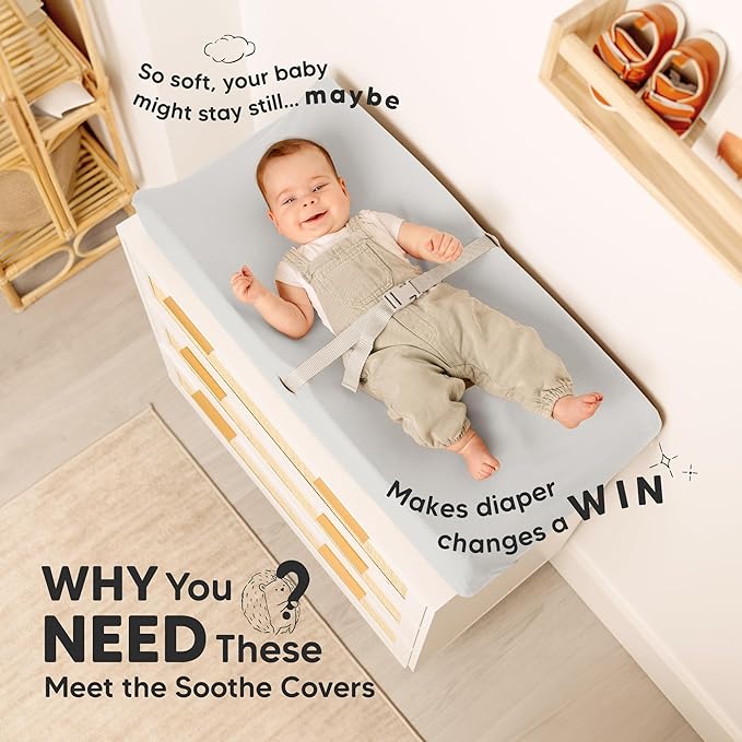 2-Pack Organic Changing Pad Covers - Image 2