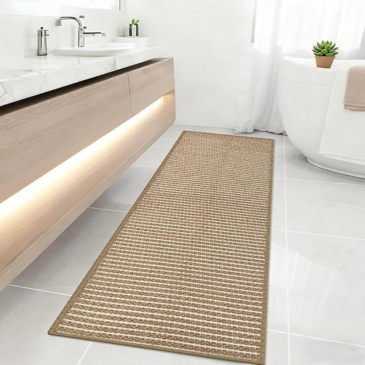 Long Bathroom Rug, Boho Kitchen Mats by winolive