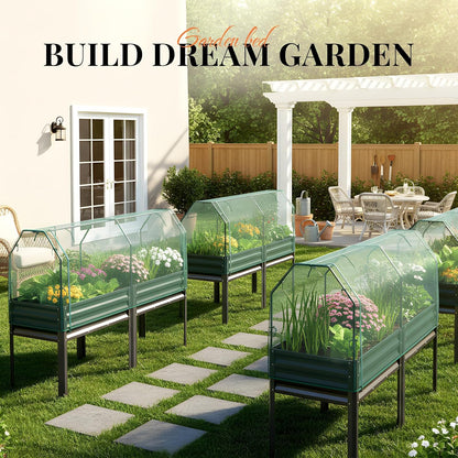 king bird large raised garden bed with legs, front angle view
