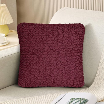 Throw Pillow Covers 18x18 Inch Solid Stretch Flexible Size Decorative Pillow by MeiMeilio