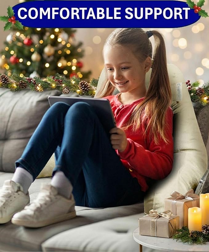 ComfortSpa Reading Pillow for Kids Teens Adult, Back Rest Pillow - Image 2