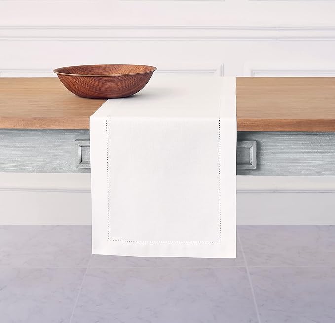 Solino Home White Table Runner 156 Inches Long by SolinoHome