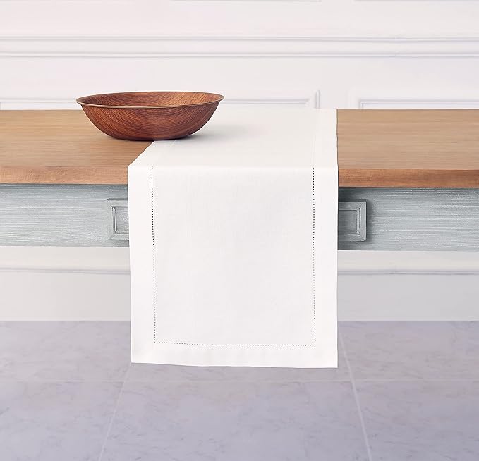 Solino Home White Table Runner 36 Inches by SolinoHome