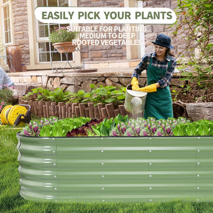 galvanized raised garden bed - 2 pcs 6x2x1.4ft, package contents