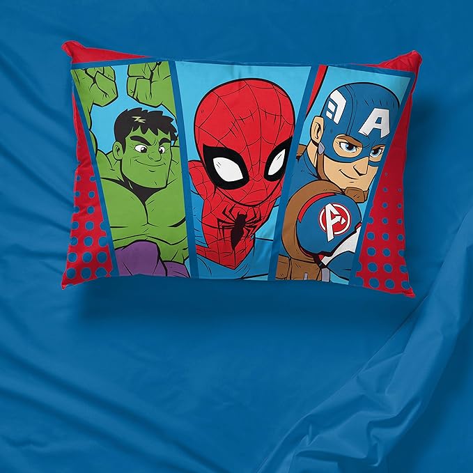 Jay Franco Marvel Super Hero Adventures Double Team 1 Pack Pillowcase - Image 4