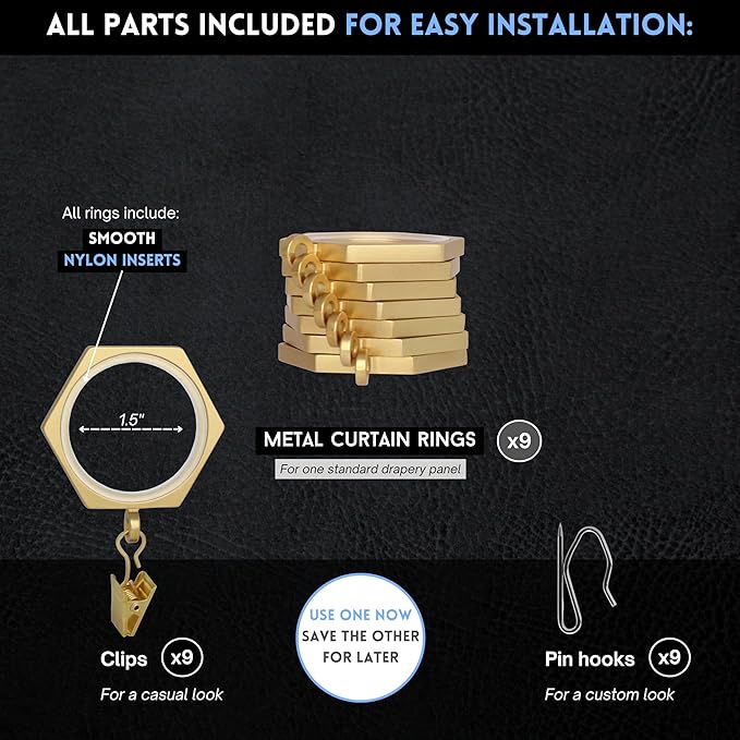 BlastHome® Luxury Curtain Rings - Image 4