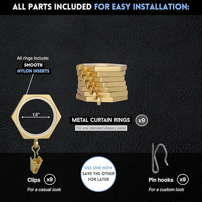 BlastHome® Luxury Curtain Rings - Image 4
