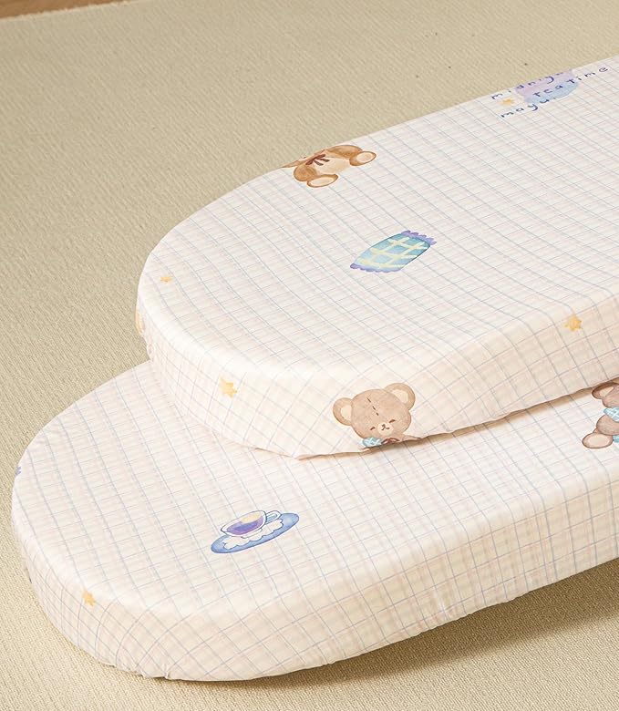 SDY Jersey Bassinet Sheets for Baby Girls, 32 "x 16 "x 4", Super Soft Breathable by SDYSoftnessDefinedbyYou