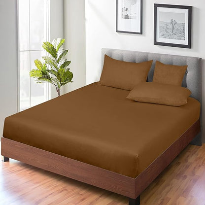 ROYALE LINENS 300 Thread Count 100% Long Staple Combed Cotton Fitted Sheet Queen - Image 7
