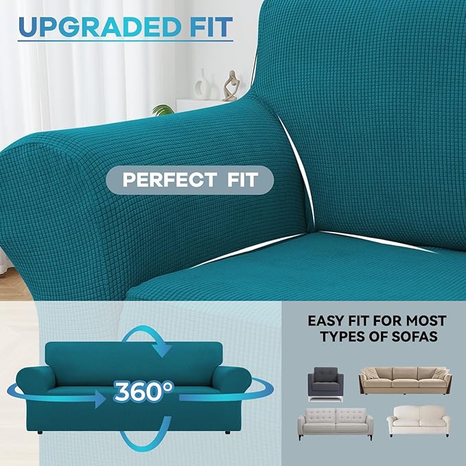LURKA Stretch Sofa Slipcovers 1 Piece Couch Covers - Image 4