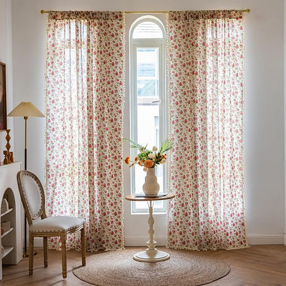 ENJOYBRIDAL Floral 63 Inch Curtains - Image 2