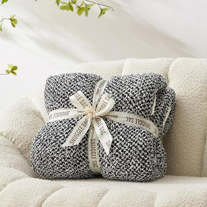 Snuggle Sac Heather Black Bedding Blankets Twin Size, Reversible Super Soft by SnuggleSac