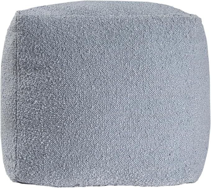 L. R. Resources, Inc. LR Home Handmade Contemporary Solid Boucle Square Indoor - Image 2