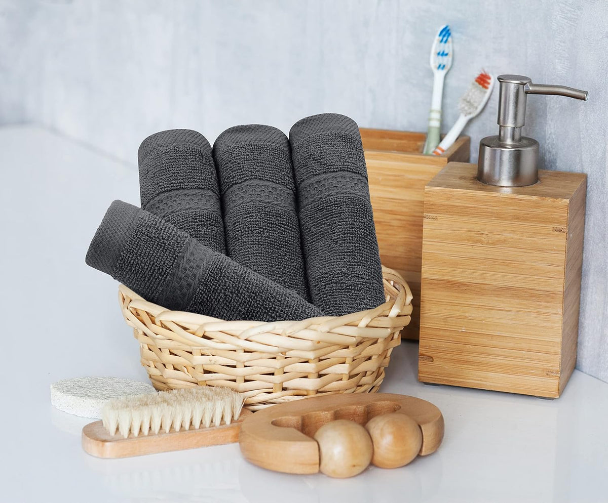 utopia towels 8 piece majestic plush luxury towel, package contents