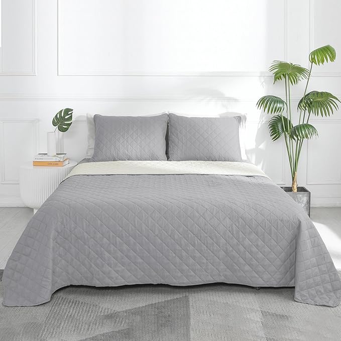 Easy-Going California King Size Reversible Quilt Set - Image 2
