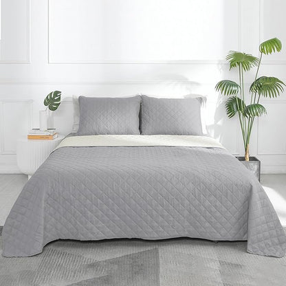Easy-Going California King Size Reversible Quilt Set - Image 2