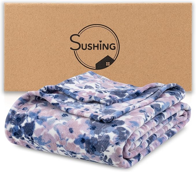 Luxury Printed Fleece Warm Blanket, Soft Lightweight Velvety Plush Throw - Image 6
