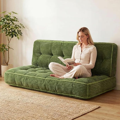 63 Inch Folding Sofa Bed Convertible Chair, 2-in-1 Convertible Boneless Sofa - Image 7