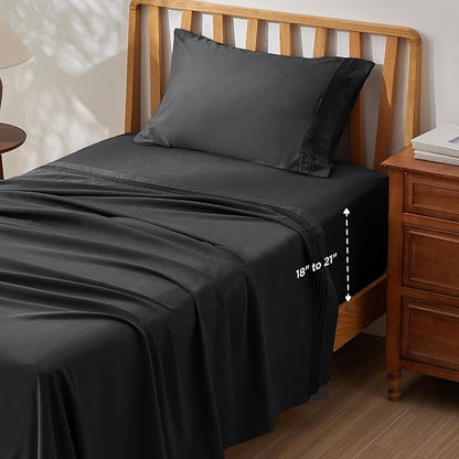 Bedsure Deep Pocket Twin Sheets Set by BEDSURE