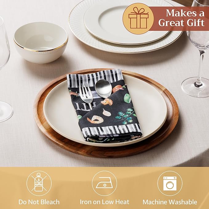 Maison d' Hermine Cloth Napkins Set of 4 100% Cotton Soft & Durable Everyday - Image 4